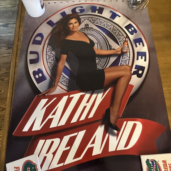 BUD LIGHT "KATHY IRELAND" 28" X 20" POSTER~#126 - Picture 4 of 5
